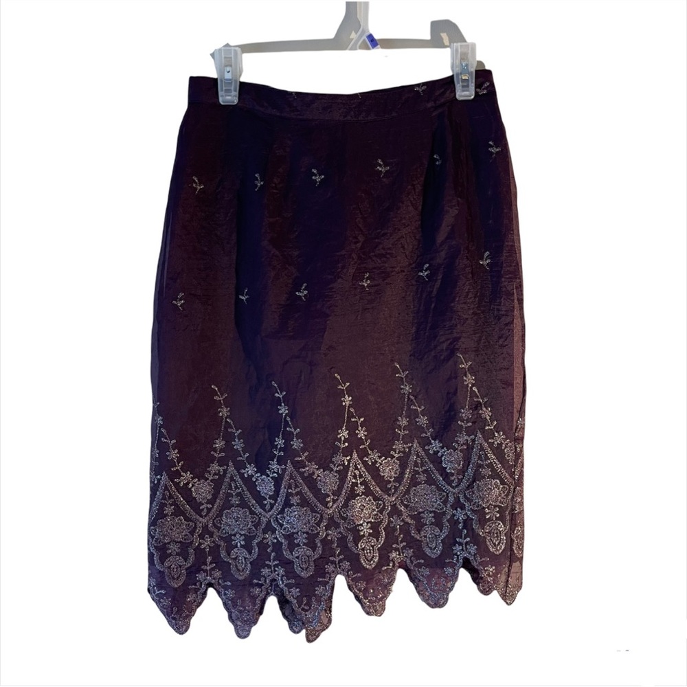 Vintage Syrup Clothing Co Purple Glitter Skirt